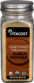 3 PACK of Vitaco Certified Organic Garlic Powder -- 2.5 oz