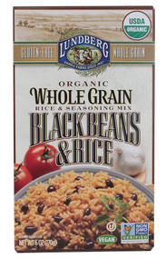 3 PACK of Lundberg Organic Whole Grain Black Beans and Rice -- 6 oz