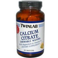 Twinlab Calcium Citrate Chewable Wafers Citrus (60 Wafers)