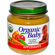 Organic Baby, Certified Organic Baby Food, Applesauce, 4 oz (113 g) (5 PACK)