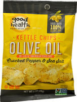 Good Health Inc. Kettle Chips Olive Oil  Cracked pepper & Sea Salt - 1 oz