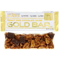 California Gold Nutrition, Gold Bar, Peanut Dark Chocolate Chunk, 1.4 oz (40 g)