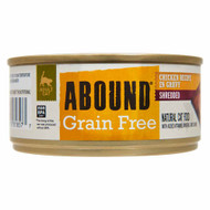3 PACK of Abound Grain Free Shredded Natural Cat Food Chicken Recipe in Gravy -- 5.5 oz