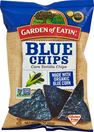 3 PACK of Garden of Eatin' Organic Blue Tortilla Chips Gluten Free -- 1.5 oz