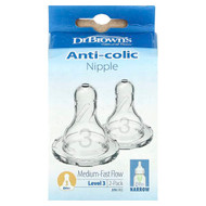 <img alt="Dr. Browns, Anti-Colic Nipple, 6 Months +, Medium-Fast Flow, 2 Pack" title="Dr. Browns, Anti-Colic Nipple, 6 Months +, Medium-Fast Flow, 2 Pack,072239003329"