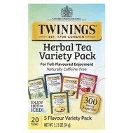 <img alt="Twinings, Herbal Tea Variety Pack, Caffeine Free, 20 Tea Bags, 1.21 oz (34 g)" title="Twinings, Herbal Tea Variety Pack, Caffeine Free, 20 Tea Bags, 1.21 oz (34 g),070177187606"