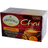 3 PACK OF Twinings, Chai, Pumpkin Spice, 20 Tea Bags, 1.41 oz (40 g)