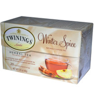 3 PACK OF Twinings, Herbal Tea, Winter Spice, Caffeine Free, 20 Tea Bags, 1.41 oz (40 g)