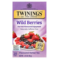 <img alt="Twinings, Flavored Herbal Tea, Wild Berries, Caffeine Free, 20 Tea Bags, 1.41 oz (40 g)" title="Twinings, Flavored Herbal Tea, Wild Berries, Caffeine Free, 20 Tea Bags, 1.41 oz (40 g),070177231262"