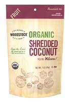 3 PACK of Woodstock Organic Shredded Coconut -- 7 oz