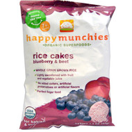3 PACK of Happy Family Organics, Organic Rice Cakes, Puffed Rice Snack, Blueberry & Beet, 1.4 oz (40 g)