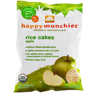 3 PACK of Happy Family Organics, Organic Rice Cakes, Puffed Rice Snack, Apple, 1.4 oz (40 g)