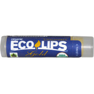 Eco Lips Inc., Organic, Gold Lip Balm, Unflavored, .15 oz (4.25 g)