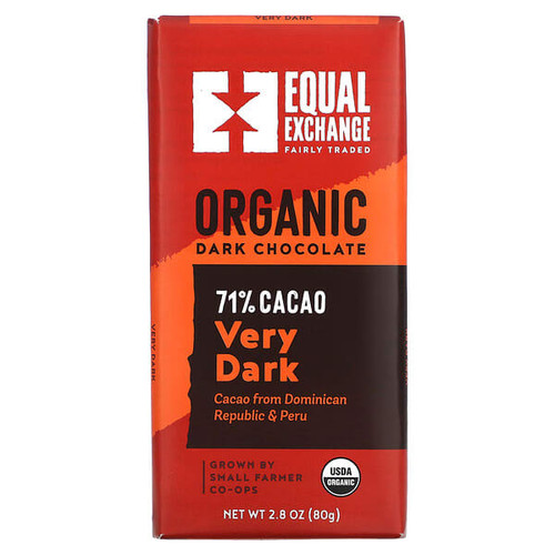 <img alt="Equal Exchange, Organic Dark Chocolate, Very Dark, 2.8 oz (80 g)" title="Equal Exchange, Organic Dark Chocolate, Very Dark, 2.8 oz (80 g),745998990130"