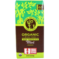 3 PACK OF Equal Exchange, Organic, Dark Chocolate, Mint Crunch, 2.8 oz (80 g)