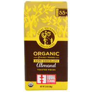 3 PACK OF Equal Exchange, Organic Dark Chocolate, Almond Toasted Pieces  2.8 oz (80 g)