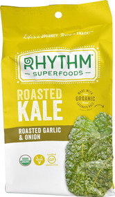 Rhythm Superfoods Organic Roasted Kale  Roasted Garlic & Onion - 0.75 oz