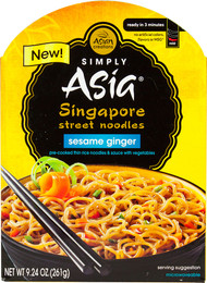 Simply Asia, Singapore Street Noodles Gluten Free,  Sesame Ginger - 9.24 oz