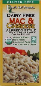 3 PACK of Roads End Organics Mac & Chreese Gluten Free & Vegan Alfredo Style -- 6 oz