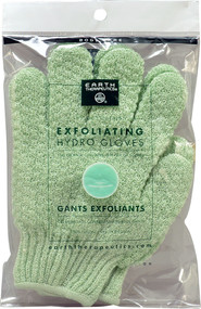 3 PACK of Earth Health-promotings Exfoliating Hydro Gloves Assorted Colors -- 1 Pair