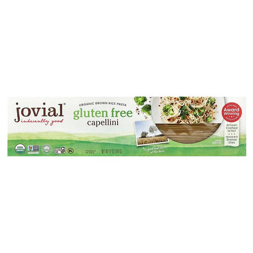 <img alt="Jovial, Organic Brown Rice Pasta, Capellini, 12 oz (340 g)" title="Jovial, Organic Brown Rice Pasta, Capellini, 12 oz (340 g),815421011210"