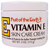 3 PACK of Fruit of the Earth, Vitamin E, Skin Care Cream, 4 oz (113 g)