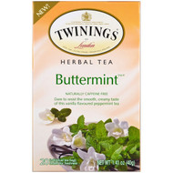 3 PACK OF Twinings, Herbal Tea, Buttermint, Caffeine Free , 20 Individual Tea Bags, 1.41 oz (40 g)