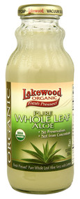 3 PACK of Lakewood Organic Pure Aloe Juice Fresh Pressed Whole Leaf -- 12.5 fl oz