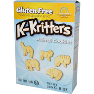 3 PACK of Kinnikinnick Foods KinniKritters Animal Cookies Gluten Free Vanilla -- 8 oz