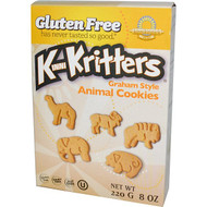 Kinnikinnick Foods, KinniKritters, Graham Style Animal Cookies, 8 oz (220 g) (Discontinued Item)