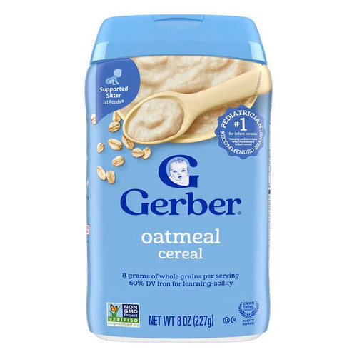 <img alt="Gerber, Oatmeal Cereal, 1st Foods, 8 oz (227 g)" title="Gerber, Oatmeal Cereal, 1st Foods, 8 oz (227 g),015000070014"