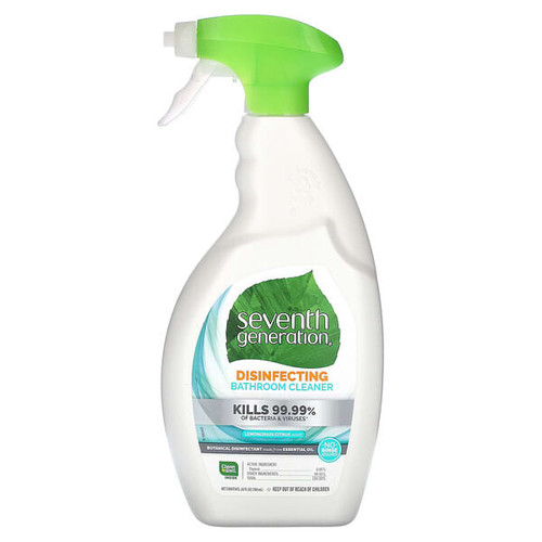 <img alt="Seventh Generation, Disinfecting Bathroom Cleaner, Lemongrass Citrus, 26 fl oz (768 ml)" title="Seventh Generation, Disinfecting Bathroom Cleaner, Lemongrass Citrus, 26 fl oz (768 ml),732913228119"