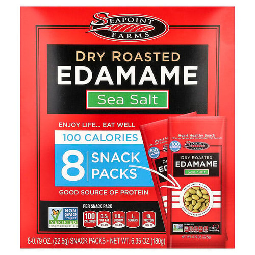 <img alt="Seapoint Farms, Dry Roasted Edamame, Sea Salt, 8 Snack Packs, 0.79 oz (22.5 g) Each" title="Seapoint Farms, Dry Roasted Edamame, Sea Salt, 8 Snack Packs, 0.79 oz (22.5 g) Each,711575007898"