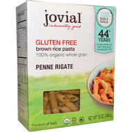 3 PACK of Jovial, 100% Organic Brown Rice Pasta, Penne, 12 oz (340 g)