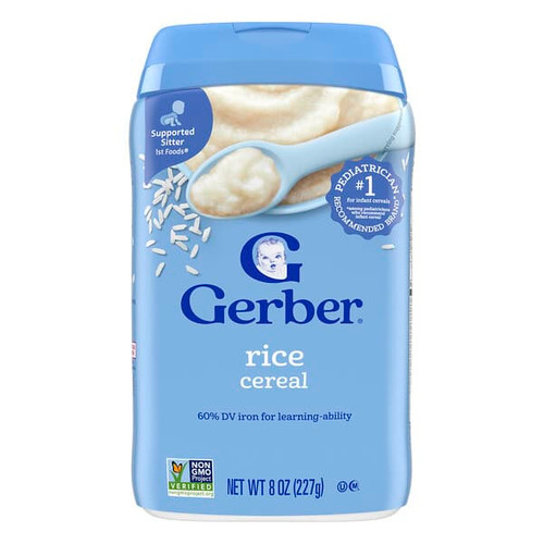 <img alt="Gerber, 1st Foods, Rice Cereal, Supported Sitter, 8 oz (227 g)" title="Gerber, 1st Foods, Rice Cereal, Supported Sitter, 8 oz (227 g),015000070007"