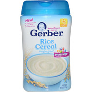 3 PACK of Gerber, Rice Cereal, Single Grain, 8 oz (227 g)