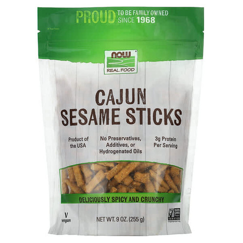 <img alt="NOW Foods, Cajun Sesame Sticks, 9 oz (255 g)" title="NOW Foods, Cajun Sesame Sticks, 9 oz (255 g),733739067173"