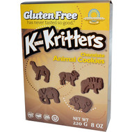 3 PACK of Kinnikinnick Foods KinniKritters Animal Cookies Gluten Free Chocolate -- 8 oz