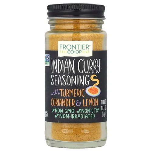 <img alt="Frontier Co-op, Indian Curry Seasoning with Turmeric Coriander & Lemon, 1.87 oz (53 g)" title="Frontier Co-op, Indian Curry Seasoning with Turmeric Coriander & Lemon, 1.87 oz (53 g),089836184436"