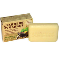 Farmers' Market Soaps, Lemongrass Basil Soap, 5.5 oz (155 g) (5 PACK)