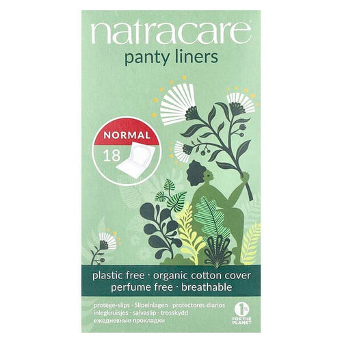 <img alt="Natracare, Panty Liners, Organic Cotton Covers, Normal, 18 Liners" title="Natracare, Panty Liners, Organic Cotton Covers, Normal, 18 Liners,782126003126"