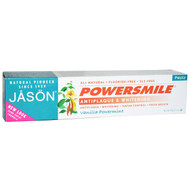3 PACK OF Jason Natural, Powersmile, Antiplaque & Whitening Toothpaste, Vanilla PowerMint, 6 oz (170 g)