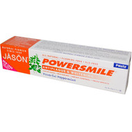 3 PACK of Jason Natural, PowerSmile Whitening Paste, Powerful Peppermint, 6 oz (170 g)
