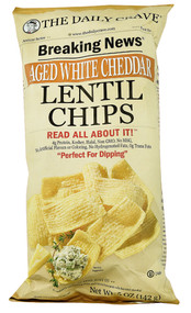 The Daily Crave Lentil Chips  Aged White Cheddar - 5 oz