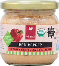 3 PACK of Viana Organic Creamy Sunflower Spread Red Pepper -- 6.35 oz