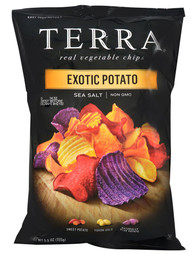 3 PACK of Terra Real Vegetable Chips Exotic Potato Sea Salt -- 5 oz