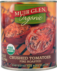 3 PACK of Muir Glen Organic Crushed Tomatoes Fire Roasted -- 28 fl oz