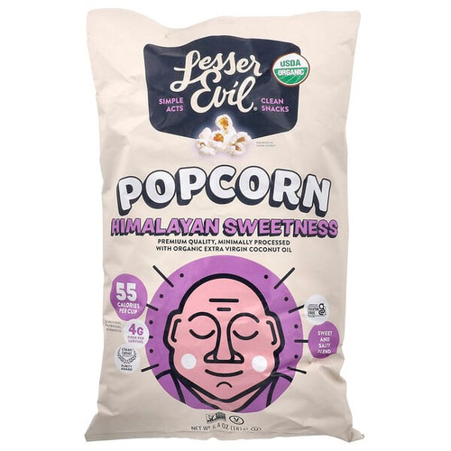 <img alt="LesserEvil, Popcorn, Himalayan Sweetness , 6.4 oz (181 g)" title="LesserEvil, Popcorn, Himalayan Sweetness , 6.4 oz (181 g),180999001025"