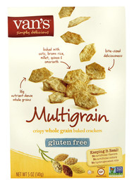 Vans Natural Foods, Cripsy Whole Grain Baked Crackers Gluten Free,  Multigrain - 5 oz