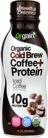 Orgain, Organic Cold Brew Coffee + Protein, Iced Coffee, 11.5 fl oz  (340 ml)